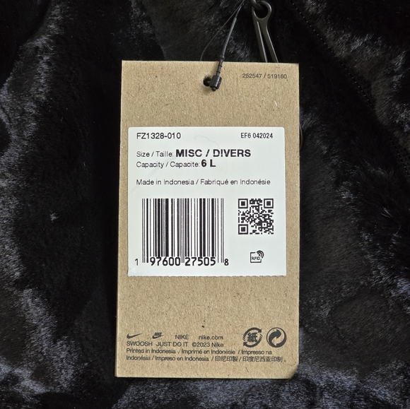 *NWT* NIKE Mini Black Faux Fur Backpack - Picture 6 of 16